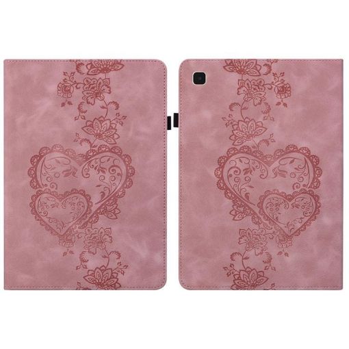 Samsung Galaxy Tab A 9.7 T550 Pink Love Hearts Leather Tablet Case - 1
