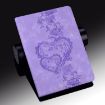 Samsung Galaxy Tab S2 9.7 Purple Love Hearts Leather Tablet Case - 7