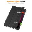 T-Mobile REVVL Tab 5G Leather Smart Case - Black, 3-Fold Holder - 4