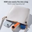H02 HD Digital Display Mini Handheld Fan - High Speed, Orange - 8