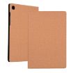 Samsung Galaxy Tab A7/T500 Gold Fabric Texture PU Leather Case Holder - 1