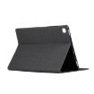 Samsung Galaxy Tab A7/T500 Black Fabric Texture Flip PU Leather Case - 5