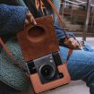 FUJIFILM instax WIDE Evo Leather Camera Case Bag with Strap - Black - 5