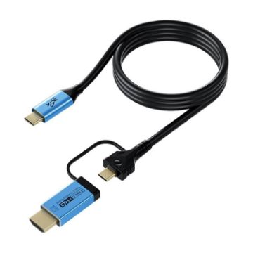 YCE-V292 2 in 1 Type-C to Type-C & HDMI2.0 Adapter Cable - 1