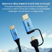 YCE-V292 2 in 1 Type-C to Type-C & HDMI2.0 Adapter Cable - 7