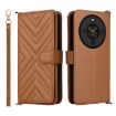 Fossibot S3 Pro Leather Phone Case with 6-Card Slots & Wrist Strap Brown - 1