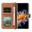 Fossibot S3 Pro Leather Phone Case with 6-Card Slots & Wrist Strap Brown - 4