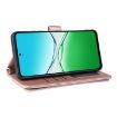 OPPO A5 5G/4G Leather Phone Case with 6-Card Slots & Wrist Strap Pink - 6