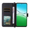 OPPO A5 5G/4G Leather Phone Case with 6-Card Slots & Wrist Strap (Black) - 4