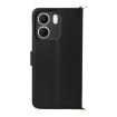OPPO A5x 5G/4G Leather Phone Case with 6-Card Slots & Wrist Strap (Black) - 3