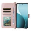 OPPO Reno14 Pro 5G Leather Phone Case with 6-Card Slots & Wrist Strap - 4