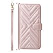 Ulefone Note 21 Pink Leather Phone Case with 6-Card Slots & Wrist Strap - 2