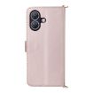 Ulefone Note 21 Pink Leather Phone Case with 6-Card Slots & Wrist Strap - 3
