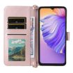 Ulefone Note 21 Pink Leather Phone Case with 6-Card Slots & Wrist Strap - 5