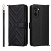 OnePlus Ace 5 Racing 5G Leather Phone Case with 6-Card Slots & Strap - 1