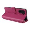 OnePlus Ace 5 Racing 5G Leather Phone Case with 6-Card Slots - Rose Red - 7