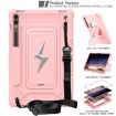 Samsung Galaxy Tab S10+/S9+ Armor Bolt Silicone Hybrid Case Rose Gold - 2