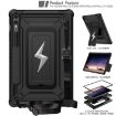 Samsung Galaxy Tab S10+/S9+ Armor Bolt Silicone Hybrid PC Case (Black) - 2