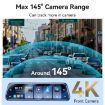 Yesido KM24 9.66" HD CarPlay Rearview Mirror Dash Cam - Black - 3