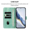 Realme V70/C75 5G Retro Leather Phone Case, Mint, Line Splicing Buckle - 4