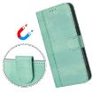 OPPO A5 5G Retro Leather Phone Case, Mint - Global Line Splicing Buckle - 5