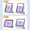 iPad Pro 13 2024 Rotatable Y-Fold Leather Case - Grey, Stress Relief - 5
