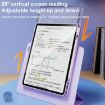 iPad Pro 13 2024 Rotatable Y-Fold Leather Case - Purple, Stress Relief - 9