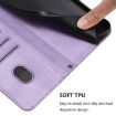 Xiaomi 14 Ultra 5G Retro Leather Phone Case - Purple Splicing Buckle - 6