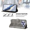 Xiaomi Civi 5 Pro 5G Retro Leather Phone Case, Grey, Line Splicing Buckle - 3