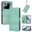 Xiaomi 15S Pro 5G Retro Leather Phone Case, Mint, Line Splicing Buckle - 1