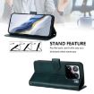 Xiaomi 15S Pro 5G Retro Leather Phone Case, Dark Green, Line Splicing - 3