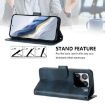 Xiaomi 15S Pro 5G Retro Leather Phone Case - Dark Blue Splicing Buckle - 3