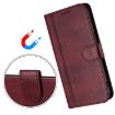 Vivo S30 Pro Mini Retro Leather Phone Case, Wine Red, Line Splicing - 5