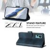 Ulefone Note 14 Retro Leather Phone Case, Dark Blue, Line Splicing Buckle - 4