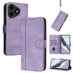 Ulefone Note 19 Retro Leather Phone Case, Purple, Line Splicing Buckle - 1