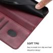Ulefone Note 20 Pro Retro Leather Phone Case, Wine Red, Line Splicing - 6