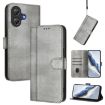 Ulefone Note 21 Retro Leather Phone Case, Grey - Line Splicing Buckle - 1