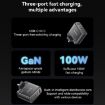 Yesido YC95 PD100W GaN Fast Charger, 2 USB-C & USB-A, UK Plug, Black - 3