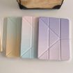 iPad Pro 13 2024 Rainbow Gradient Y-Fold Leather Case (Gradient Pink) - 5