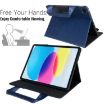 iPad Pro 13 2024 Retro Leather Case with Zipper Handle - Royal Blue - 3