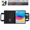 iPad Pro 13 2024 Retro Leather Case with Zipper Handle - Royal Blue - 5