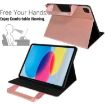 iPad Pro 13 2024 Retro Leather Tablet Case with Zipper Handle - Rose Gold - 3
