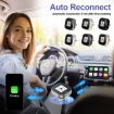 Mini USB Wired to Wireless CarPlay/Android Auto Adapter - Silver - 4