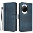 Huawei nova 14 Ultra Retro Leather Phone Case, Dark Blue, Splicing Buckle - 2