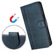 Huawei nova 14 Retro Leather Phone Case, Line Splicing Buckle, Dark Blue - 5
