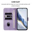 Huawei nova 14 Retro Leather Phone Case, Purple Line Splicing Buckle - 3