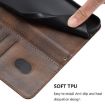 Huawei nova 14 Retro Leather Phone Case, Brown - Line Splicing Buckle - 6