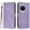 Huawei nova 14 Pro Retro Leather Phone Case, Purple, Line Splicing Buckle - 2