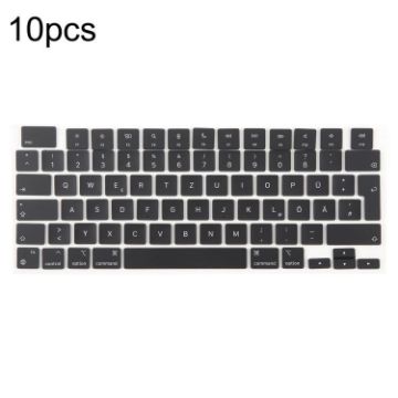 10pcs German Keycaps for MacBook A2681 A2941 A3113 A3114 UK Enter - 1