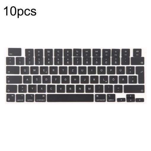 10pcs German Keycaps for MacBook A2681 A2941 A3113 A3114 UK Enter - 1